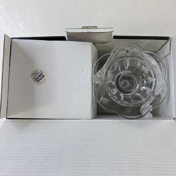 Royal Limited Lead Crystal Candlesticks Set 2 Dangling Prisms - Picture 11 of 16